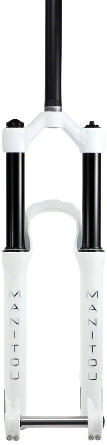 Manitou Circus Expert Suspension Fork - 26", 100 mm, 20 x 110 mm, 41 mm Offset, Gloss White, Straight Steerer