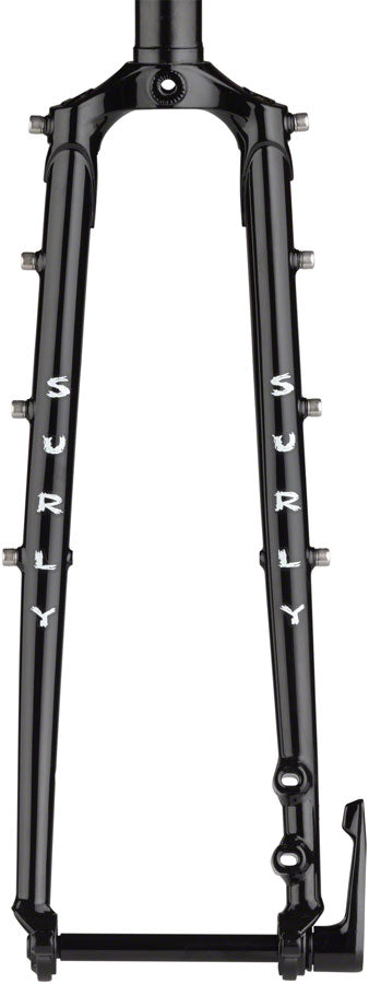 Surly Disc Trucker Fork - 26", 1-1/8" Straight, 100x12 mm Thru-Axle, Steel, Disc, Black