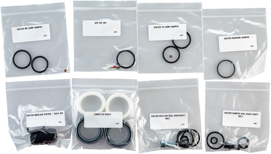 RockShox Full Service Kit for Sektor Gold (includes solo air and damper seals and hardware)