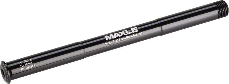 Maxle Stealth Front Thru Axle: 15x150, 198mm Length, Bluto