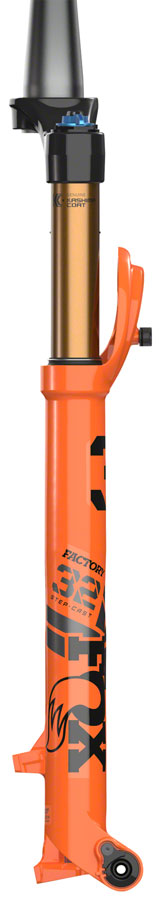 FOX 32 Step-Cast Factory Suspension Fork - 29", 100 mm, 15 x 110 mm, 51 mm Offset, Shiny Orange, FIT4, 3-Position