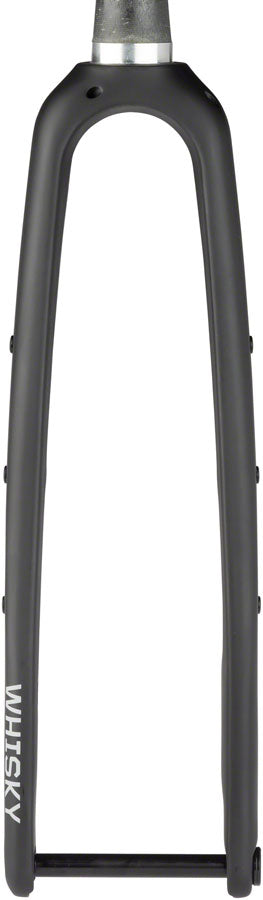 WHISKY No.9 CXLR Fork - 12mm Thru-Axle, 1.5" Tapered Carbon Steerer, Flat Mount Disc, Matte Black