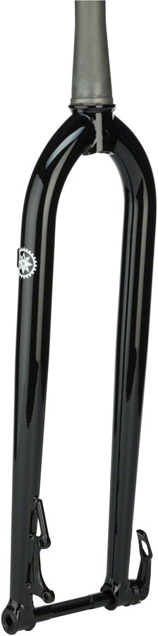 Salsa Cro Moto Grande Fork - 29", 100x15mm Thru-Axle, 1-1/8" Tapered, Steel, IS Disc, Black