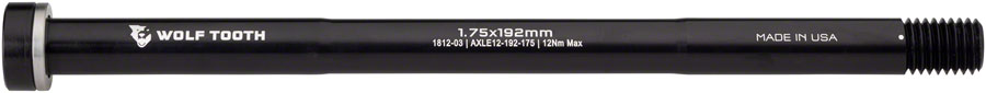 Wolf Tooth Rear Thru Axle - M12, 1.75 x 192mm, Black