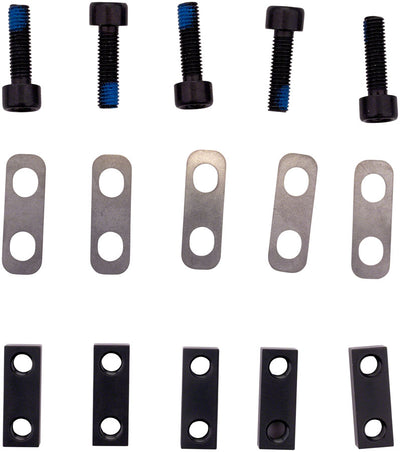 FOX 40/Marzocchi 58 Lower Leg Axle Pinch Bolt Parts (5 Each Fasteners, shims, and pinch bars. Axle not included)