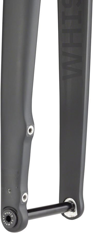 WHISKY No.9 CX Flat Mount Fork – 12mm Thru-Axle, 1.5” Tapered Carbon Steerer, Matte Black