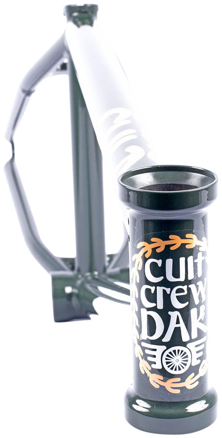 Cult Dak BMX Frame - 20.75" TT, Dark Green