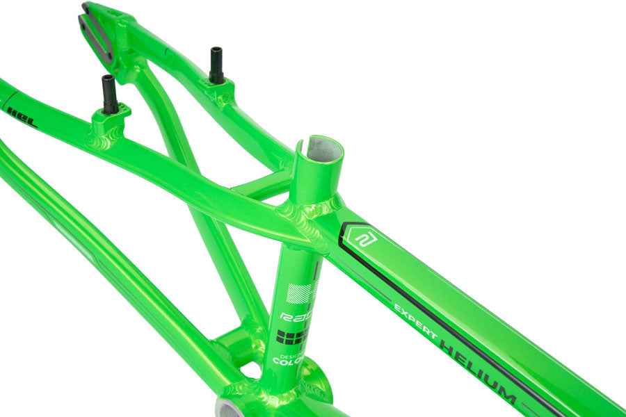 Radio Helium BMX Race Frame - Expert, 19.5" TT, Metallic Lime Green