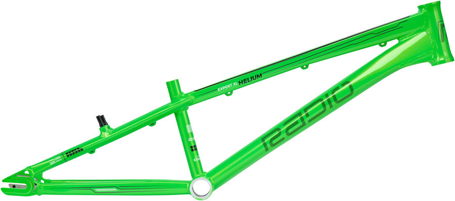 Radio Helium BMX Race Frame - Expert XL, 20.5" TT, Metallic Lime Green