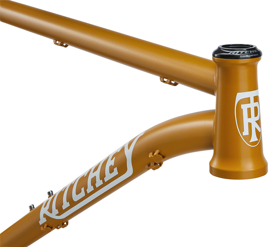 Ritchey Ultra Mountain Frameset - 29"/27.5", Steel, Honey Mustard, Small