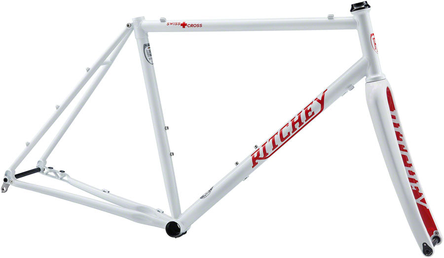 Ritchey Swiss Cross Frameset - 700c, Steel, White, Large