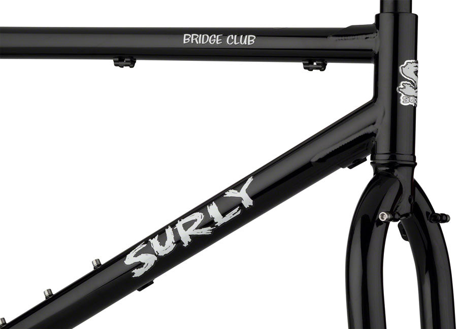 Surly Bridge Club Frameset - 27.5"/700c, Steel, Black, Medium