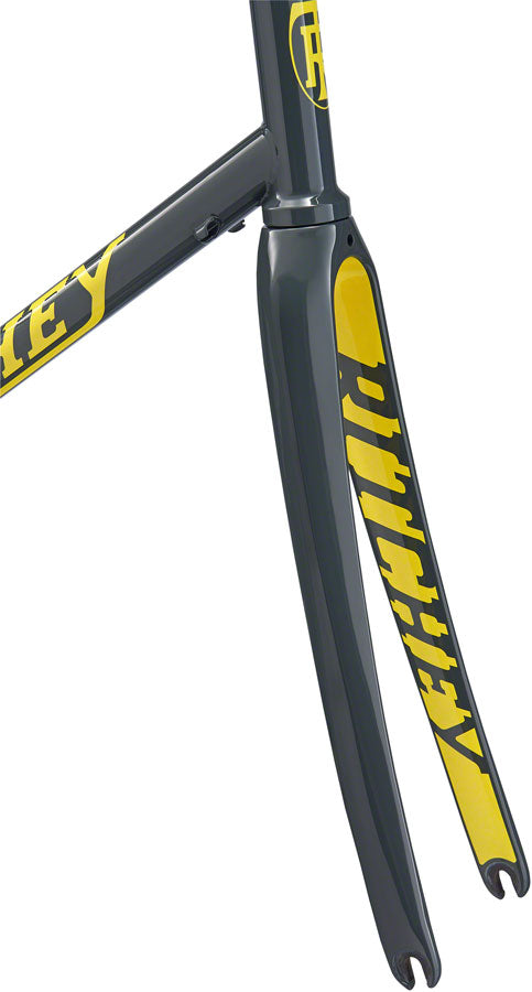 Ritchey Road Logic Frameset - 700c, Steel, Gray/Yellow, 53cm