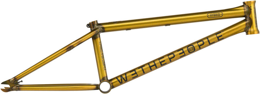 We The People Utopia Hybrid BMX Frame - 20" TT, Matte Translucent Gold
