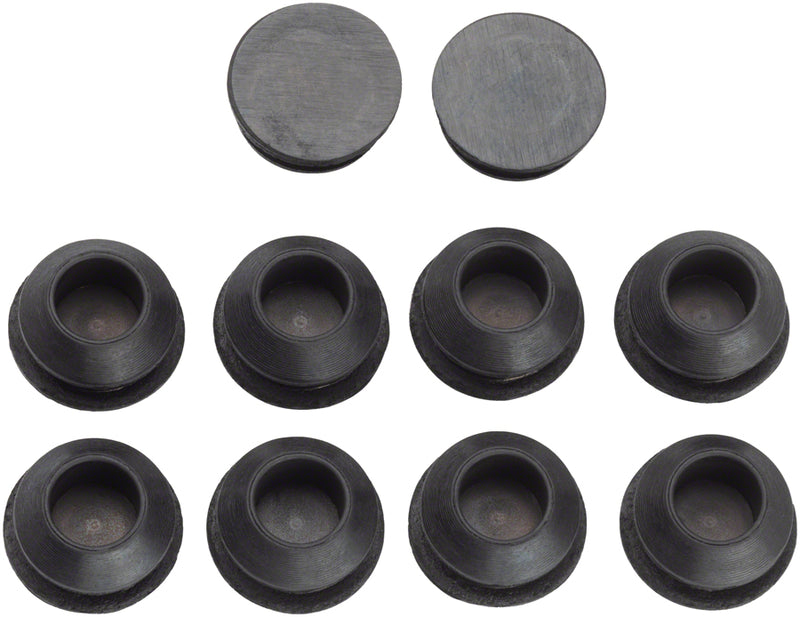 Jagwire Frame Plug Refill Bag - Closed Type for 8.0mm Round Frame Port, Bag/10 Plugs