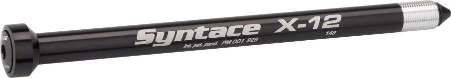 Syntace X-12 Rear Thru-Axle: 148 x 12 mm, Black
