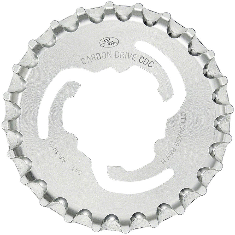 Gates Carbon Drive CDC CenterTrack Rear Sprocket for Enviolo - 24t, Silver