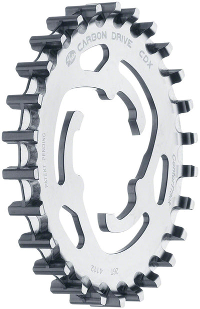 Gates Carbon Drive CDX CenterTrack 3-Lobe SureFit™ Rear Sprocket - 26t, Shimano/SRAM 3-Lobe, Silver