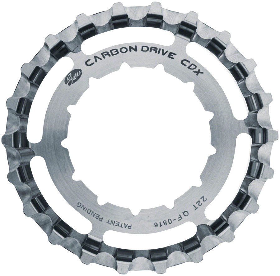 Gates Carbon Drive CDX:EXP Centerlock Rear Sprocket - 22t, Rohloff Splined, Silver