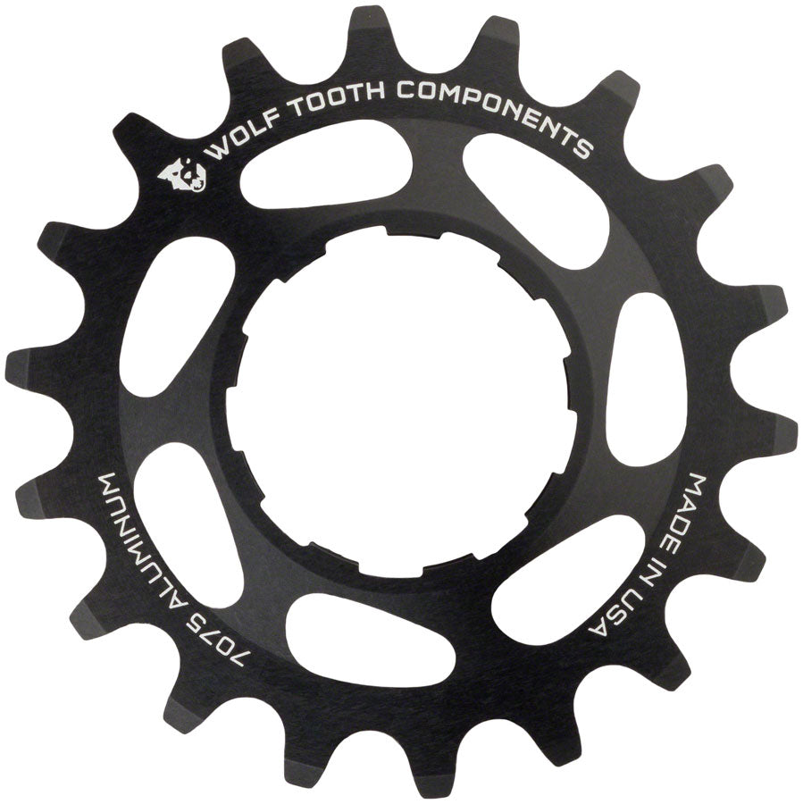 Wolf Tooth Single Speed Aluminum Cog: 22T, Compatible with3/32" chains