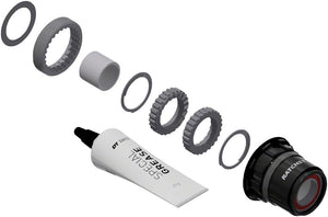 DT Swiss Ratchet LN Freehub Body Upgrade Kit - SRAM XDR, Standard, Aluminum, Sealed Bearing, 18T