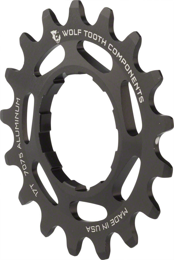 Wolf Tooth Single Speed Aluminum Cog: 17T, Compatible with3/32" chains