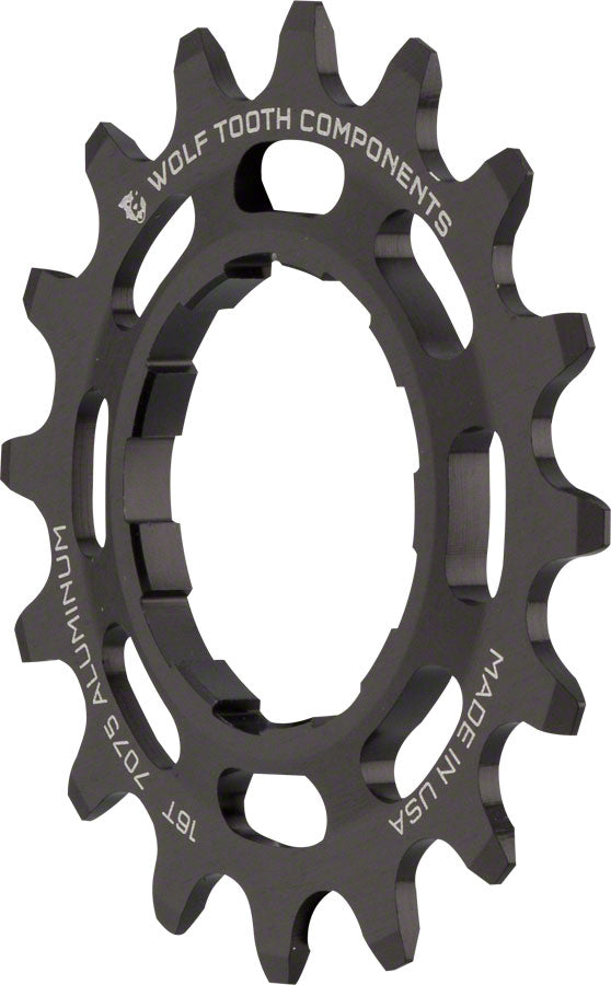 Wolf Tooth Single Speed Aluminum Cog: 16T, Compatible with 3/32" Chains