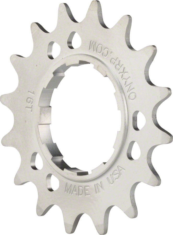 Onyx Stainless Cog: Shimano Compatible 3/32" 16t