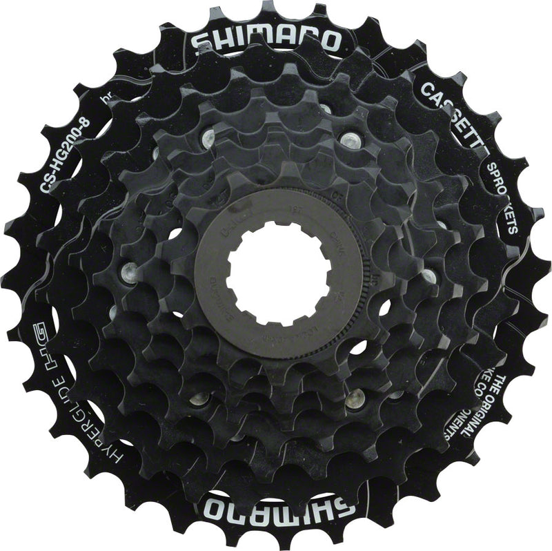 Shimano Tourney CS-HG200 Cassette - 8 Speed 12-32t Black