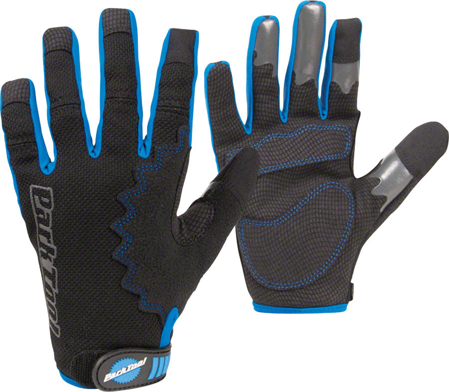 Park Tool GLV-1 Mechanics Gloves - Black/Blue, Full Finger, 2X-Large
