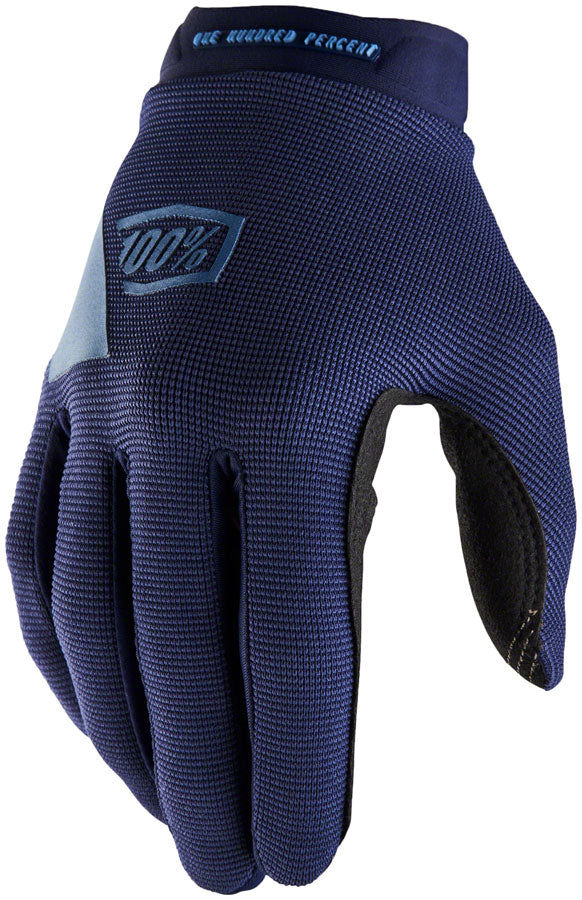 100% Ridecamp Gloves - Navy/Slate, Full Finger, Women's, X-Large