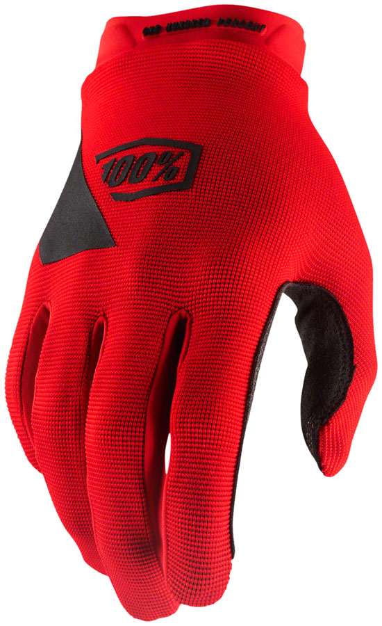 100% Ridecamp Gloves - Red, Full Finger, 2X-Large