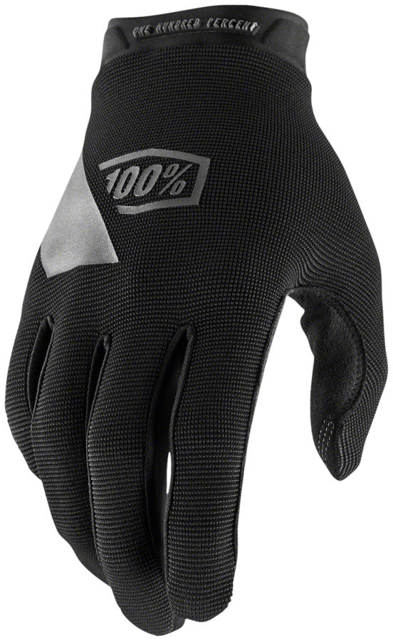 100% Ridecamp Gloves - Black, Full Finger, Women's, X-Large