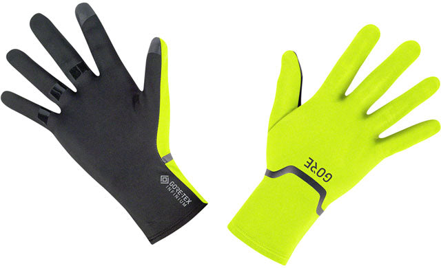 GORE GORE-TEX INFINIUM Stretch Gloves - Yellow/Black, Full Finger, Medium-0