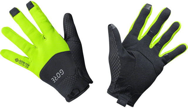 GORE C5 GORE-TEX INFINIUM Gloves - Black/Neon Yellow, Full Finger, Medium-0