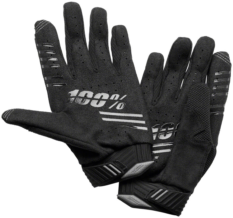 100% R-Core Gloves - Black, Full Finger, Men's, 2X-Large