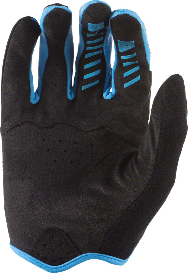 Lizard Skins Monitor SL Gloves - Jet Black/Electric Blue, Full Finger, Large