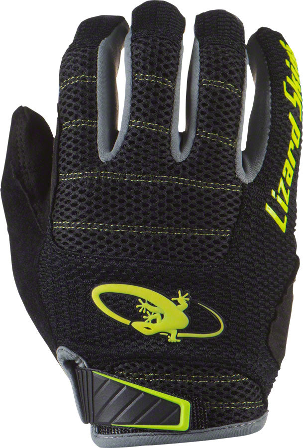 Lizard Skins Monitor AM Gloves - Jet Black/Neon Yellow, Full Finger, Medium