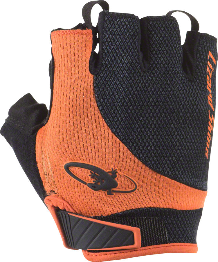 Lizard Skins Aramus Elite Gloves - Jet Black/Tangerine, Short Finger, Medium