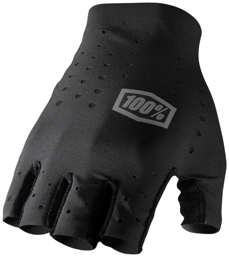 100% Sling Gloves - Black, Short Finger, Women's, Large