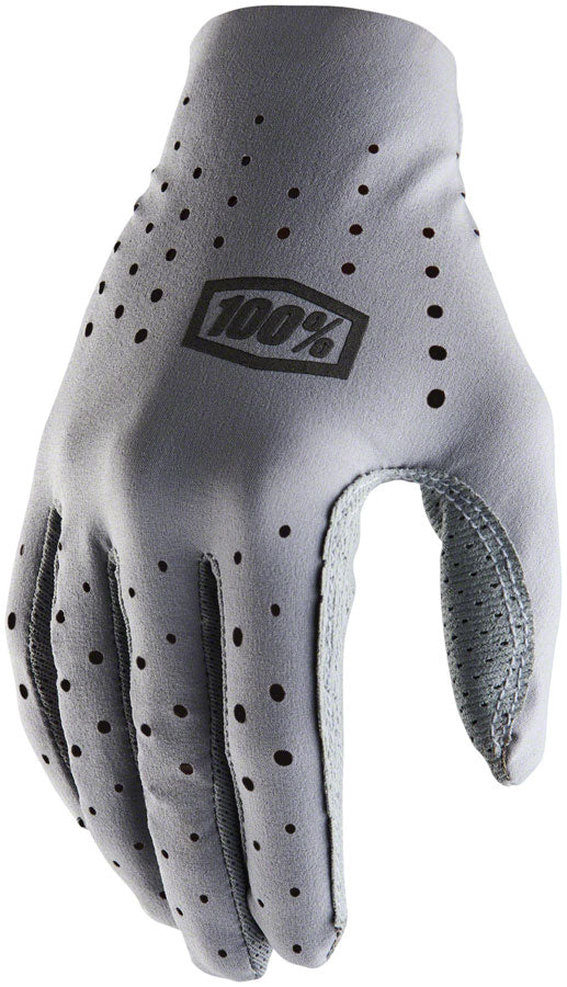 100% Sling Gloves - Gray, Full Finger, Women's, Large