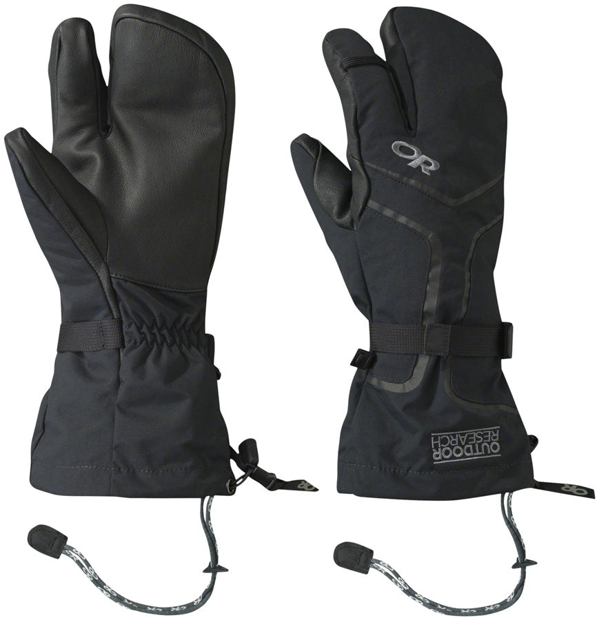 Outdoor Research Highcamp 3-Finger Gloves - Black, Full Finger, Small