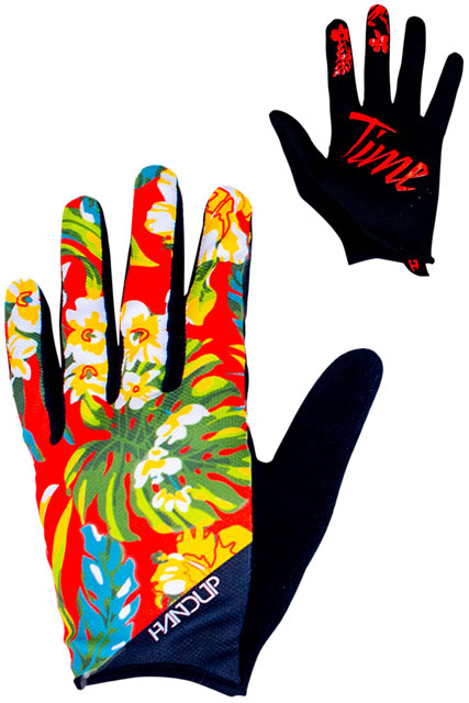 Handup Most Days Glove - Red Floral, Full Finger, Medium