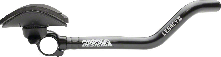 Profile Design Legacy II Aluminum Aerobar: with ZB Bracket and Venturi Armrest, Matte Black