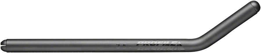 Profile Design 35a Aluminum Long 400mm Extensions, Shallow Ski-Bend, 22.2mm, Black