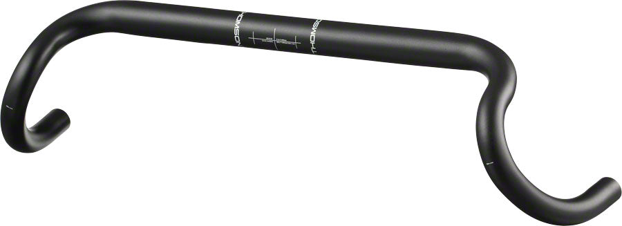 Thomson Road Alloy Off-Road Drop Handlebar - Aluminum, 31.8mm, 44cm, Black