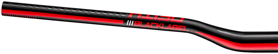 DEITY Blacklabel 800 Handlebar: 25mm Rise, 800mm Width, 31.8 Clamp, Black w/ Red