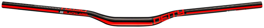 DEITY Blacklabel 800 Handlebar: 25mm Rise, 800mm Width, 31.8 Clamp, Black w/ Red