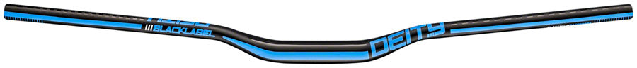 DEITY Blacklabel 800 Handlebar: 25mm Rise, 800mm Width, 31.8 Clamp, Black w/ Blue