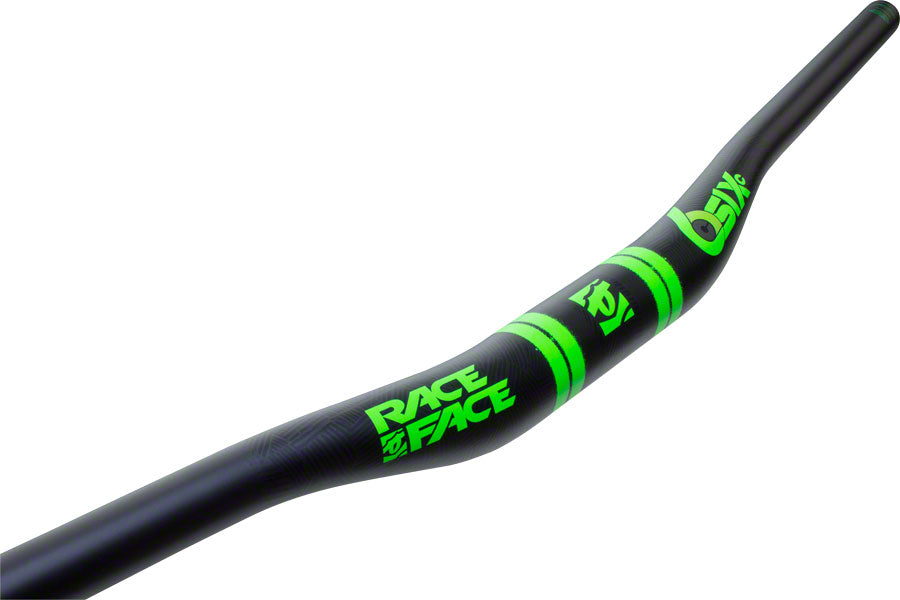 RaceFace SIXC Carbon Riser Handlebar: 35 x 820mm 20mm Rise Green